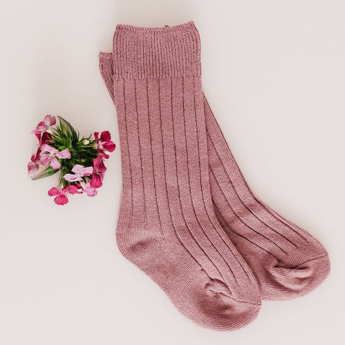 llb-standard-knee-high-socks Little Love Bug - Sophia's Style-Kids Shoes-size-Copper Rose-
